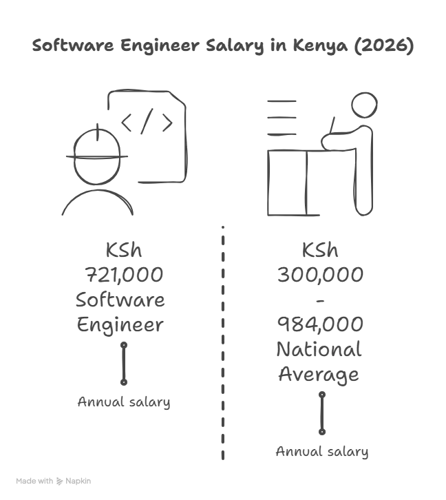 Average Software Engineer Salary in Kenya