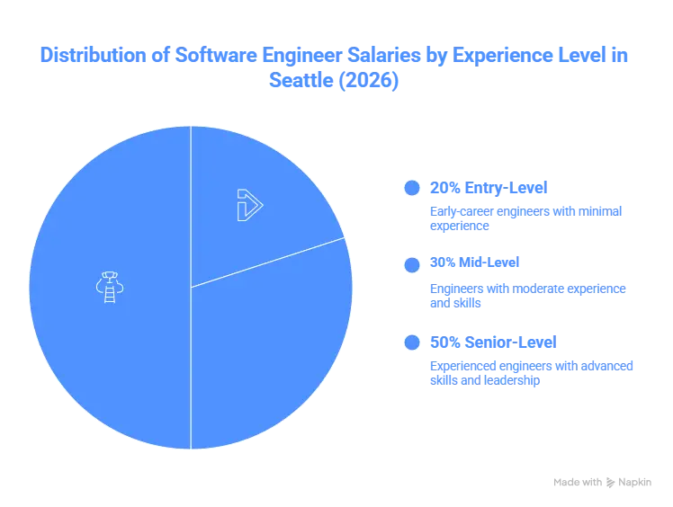 Software Engineer Salary by Experience Level in Seattle