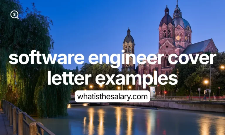 software engineer cover letter examples