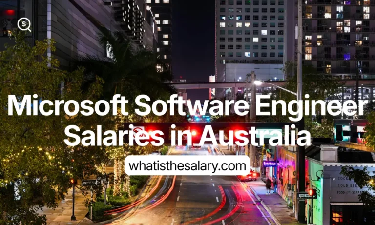 Microsoft Software Engineer Salaries in Australia