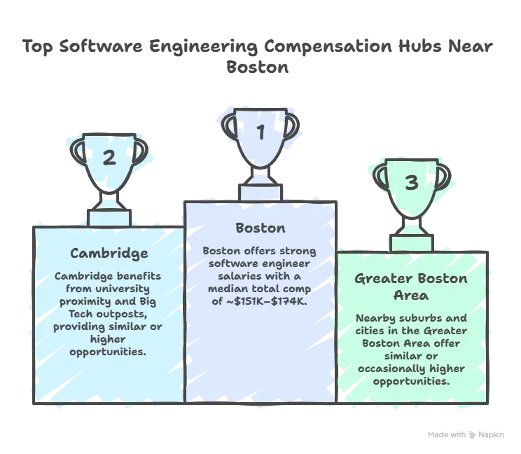 Top Paying Locations Near Boston for Software Engineers