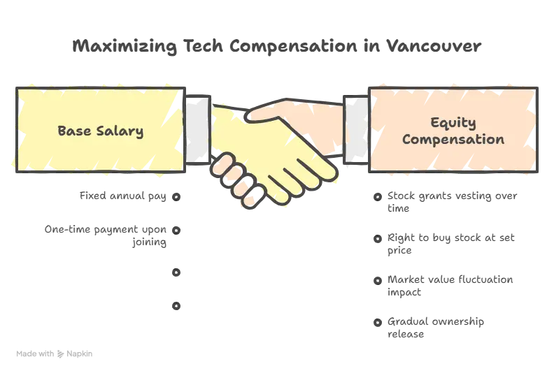 Base Salary vs Total Compensation Trajectory