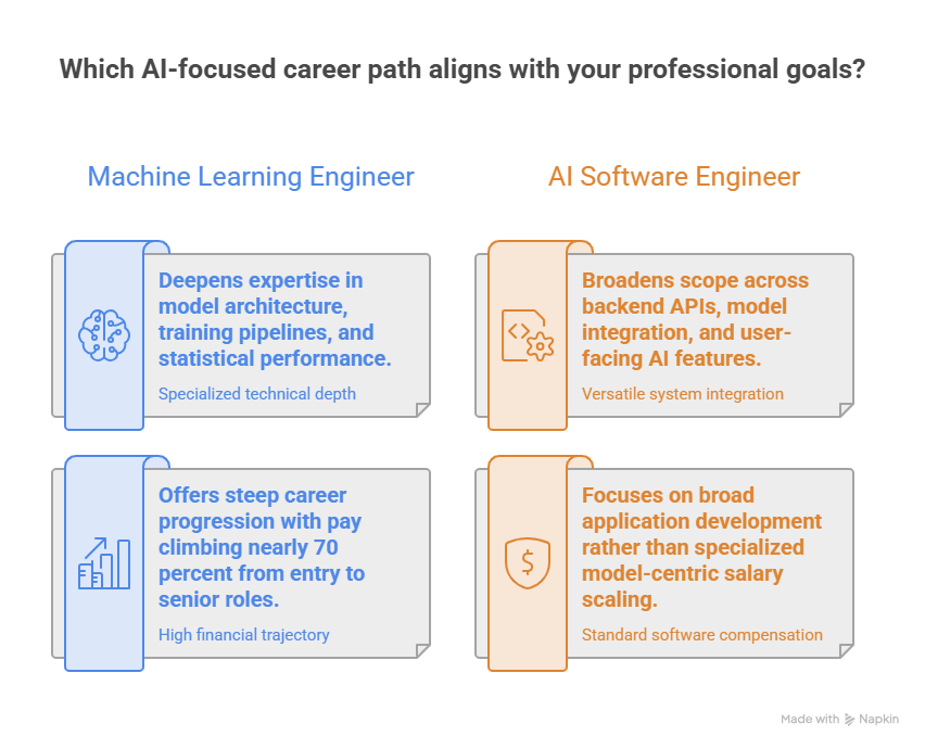 Machine Learning Engineer Career Path US: How It Differs From AI Software Engineer